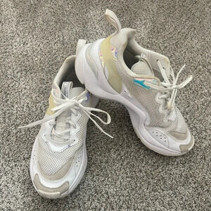 Puma Sneaker Shoe Rise Glow White Reflective Iridescent Women’s  Size 8 Retro